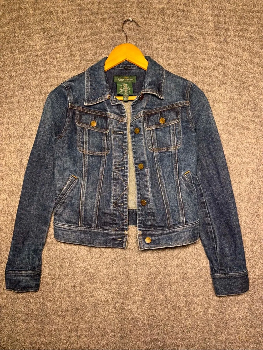 Ralph Lauren Indigo Denim Jacket with Contrast Stitching - Picture 2 of 4